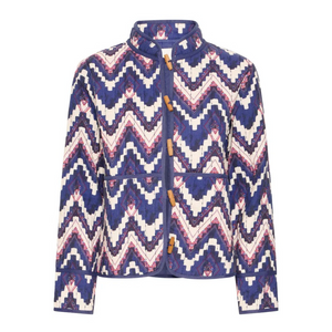 Ichi Zigzag Quilted Jacket
