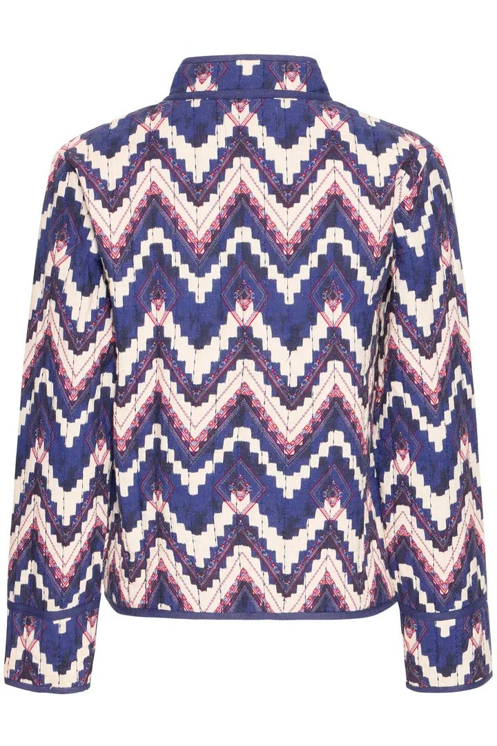 Ichi Zigzag Quilted Jacket