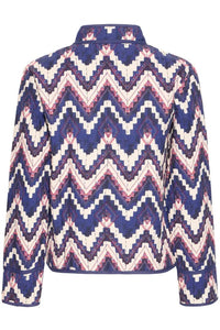 Ichi Zigzag Quilted Jacket