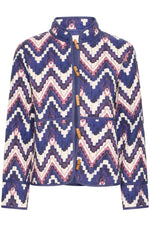 Load image into Gallery viewer, Ichi Zigzag Quilted Jacket
