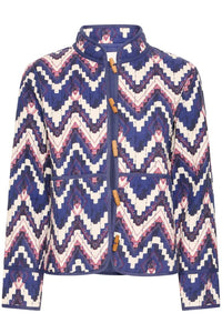Ichi Zigzag Quilted Jacket