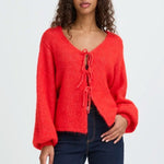 Load image into Gallery viewer, Ichi Tie Front Knit Cardigan
