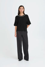 Load image into Gallery viewer, Ichi Jewel Embellished Neck Top
