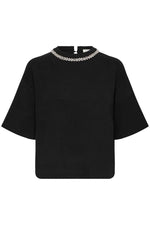 Load image into Gallery viewer, Ichi Jewel Embellished Neck Top
