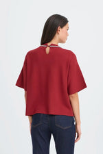 Load image into Gallery viewer, Ichi Jewel Embellished Neck Top
