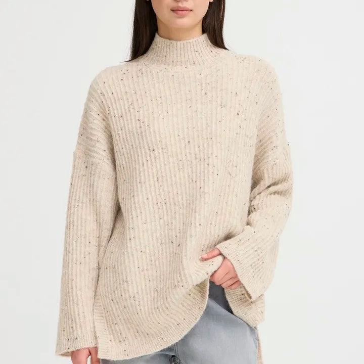 Ichi Speckled Fleck Knit Jumper
