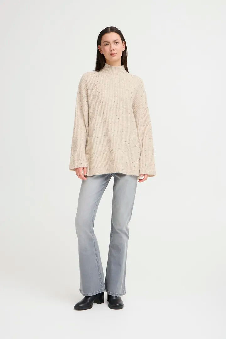 Ichi Speckled Fleck Knit Jumper