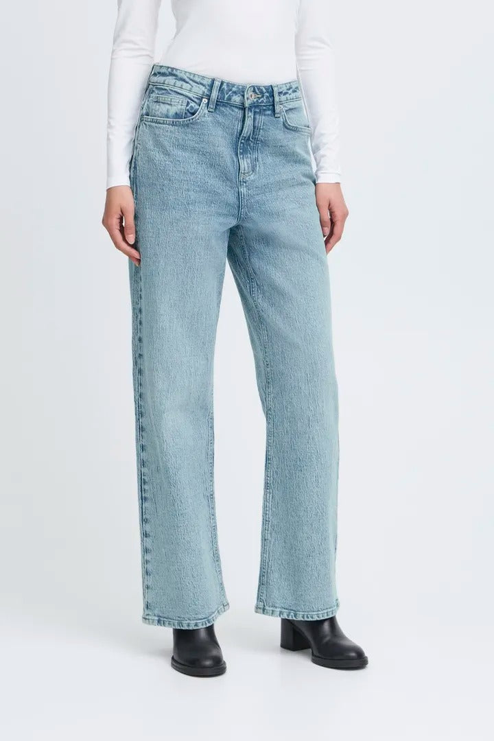 Ichi Unni Wide Leg Jeans 32 Inch