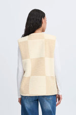 Load image into Gallery viewer, Ichi Check Fleece Gilet
