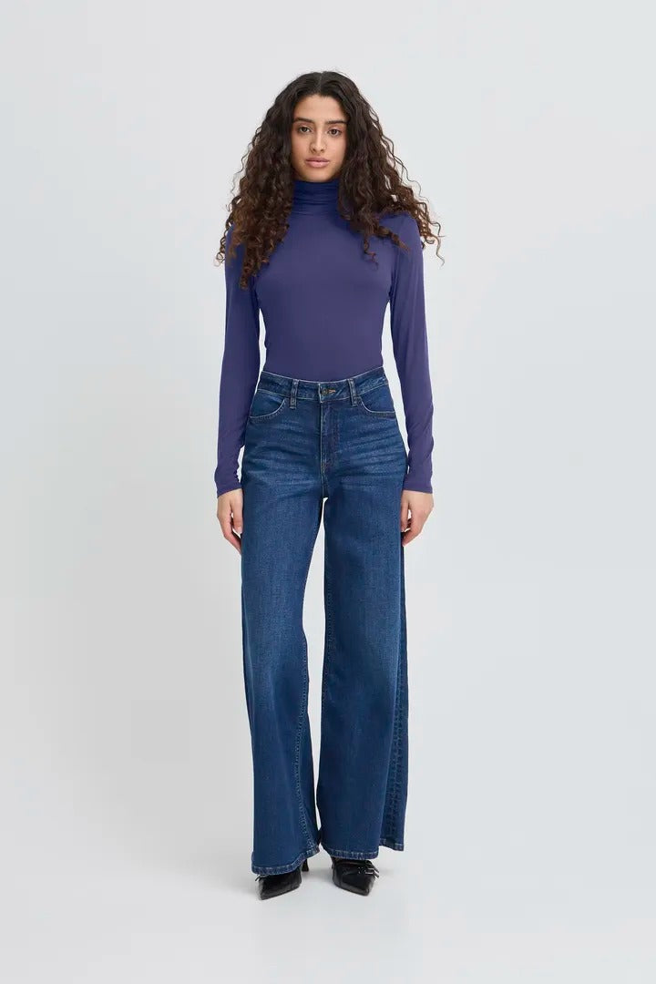 Ichi Seamless Turtleneck Top