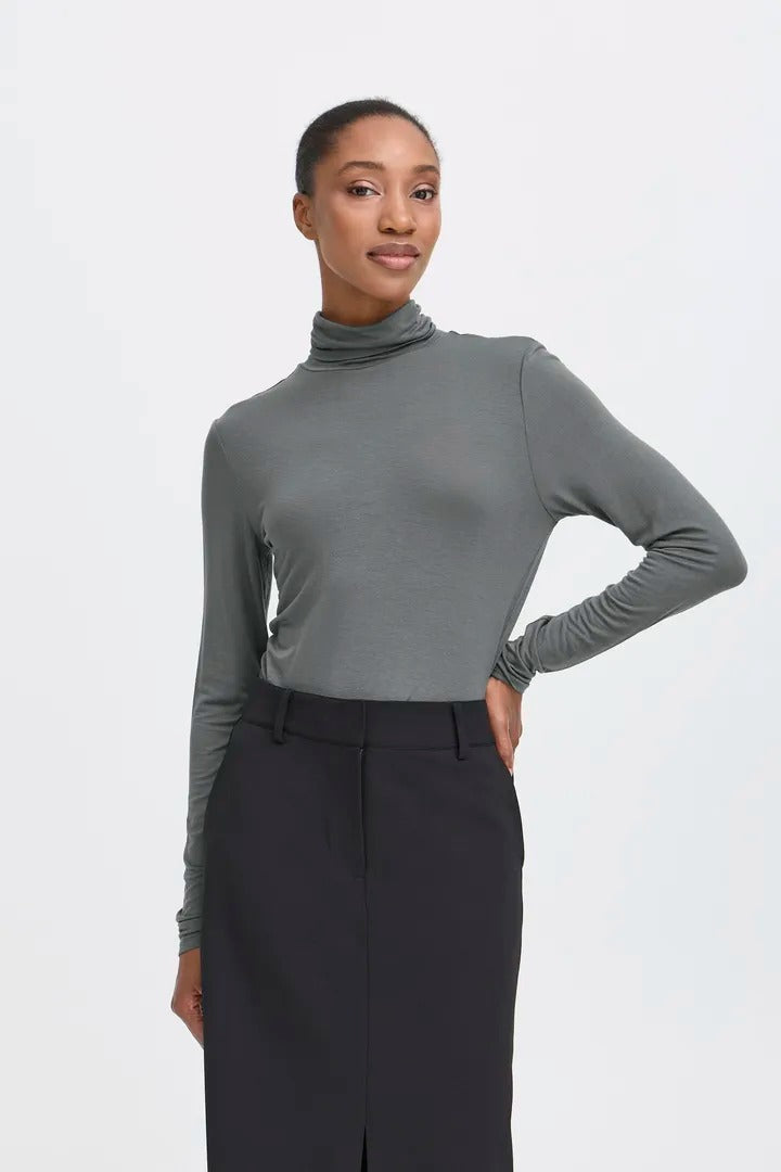 Ichi Seamless Turtleneck Top