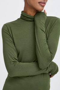 Ichi Seamless Turtleneck Top