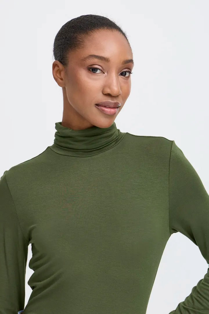Ichi Seamless Turtleneck Top