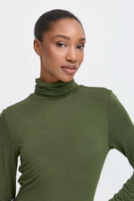 Load image into Gallery viewer, Ichi Seamless Turtleneck Top
