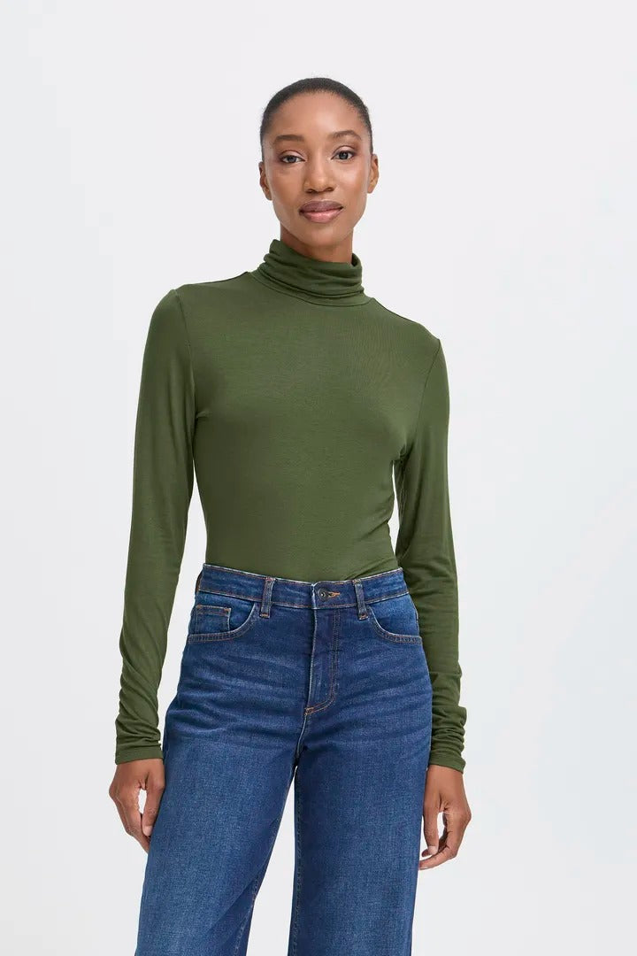 Ichi Seamless Turtleneck Top