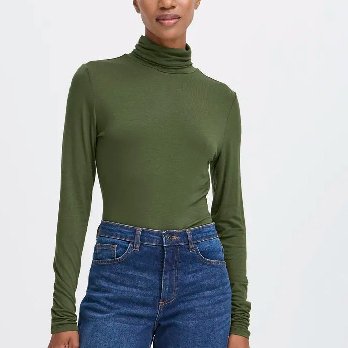 Ichi Seamless Turtleneck Top