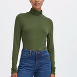 Load image into Gallery viewer, Ichi Seamless Turtleneck Top

