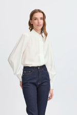 Load image into Gallery viewer, Ichi Ruffled Collar Shirt
