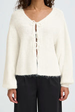 Load image into Gallery viewer, Ichi Tie Front Knit Cardigan
