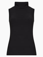 Load image into Gallery viewer, French Connection Viscose High Neck Top - Blackout
