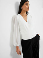 Load image into Gallery viewer, Audrey Mix V-Neck Jumper - Winter White
