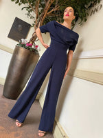 Load image into Gallery viewer, ATOM Lima Crepe Jumpsuit - Navy
