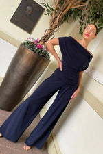 Load image into Gallery viewer, ATOM LABEL Carbon Jersey Jumpsuit - Navy
