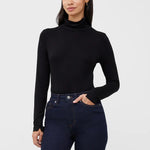 Load image into Gallery viewer, Beth Jersey Split Cuff Top - Black
