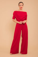Load image into Gallery viewer, Lima Crepe Jumpsuit - Red
