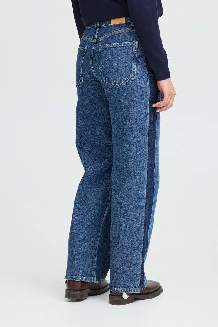 Pulz Shadow Stripe Denim Jeans 34 Inch