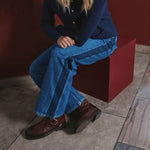 Load image into Gallery viewer, Pulz Shadow Stripe Denim Jeans 32 Inch
