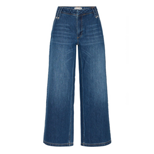 Pulz Washed Wide Leg Jeans