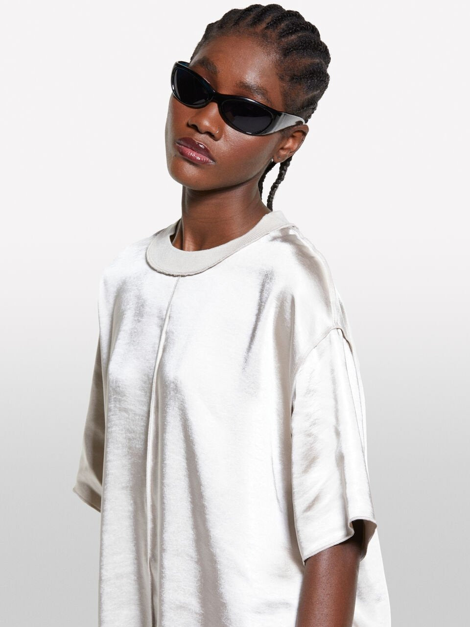 Sisley Heavy Satin T-shirt