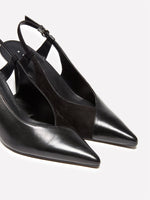 Load image into Gallery viewer, Sisley Leather Suede Sling Back Heel
