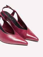 Load image into Gallery viewer, Sisley Leather Suede Sling Back Heel

