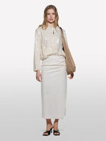 Load image into Gallery viewer, Sisley Stripe Linen Midi Skirt
