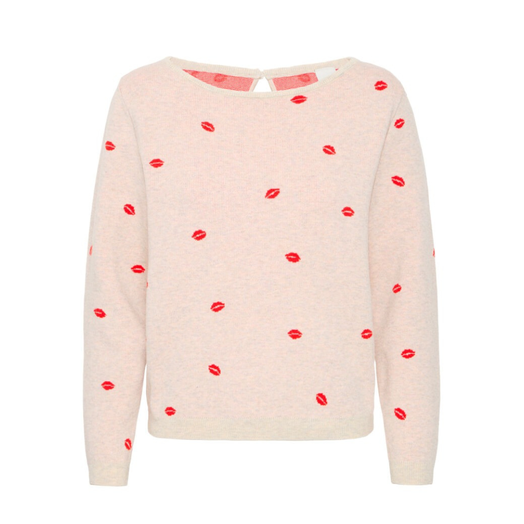 Ichi Kiss Print Jumper