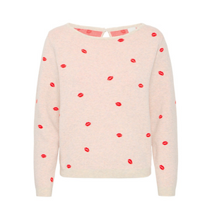 Ichi Kiss Print Jumper