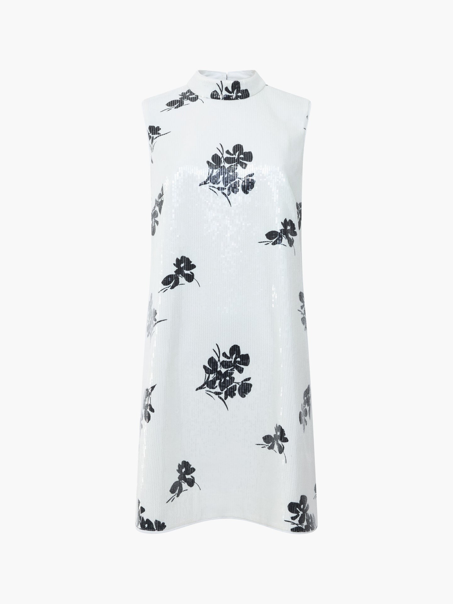 Madeline Floral Sequin Sleeveless Dress