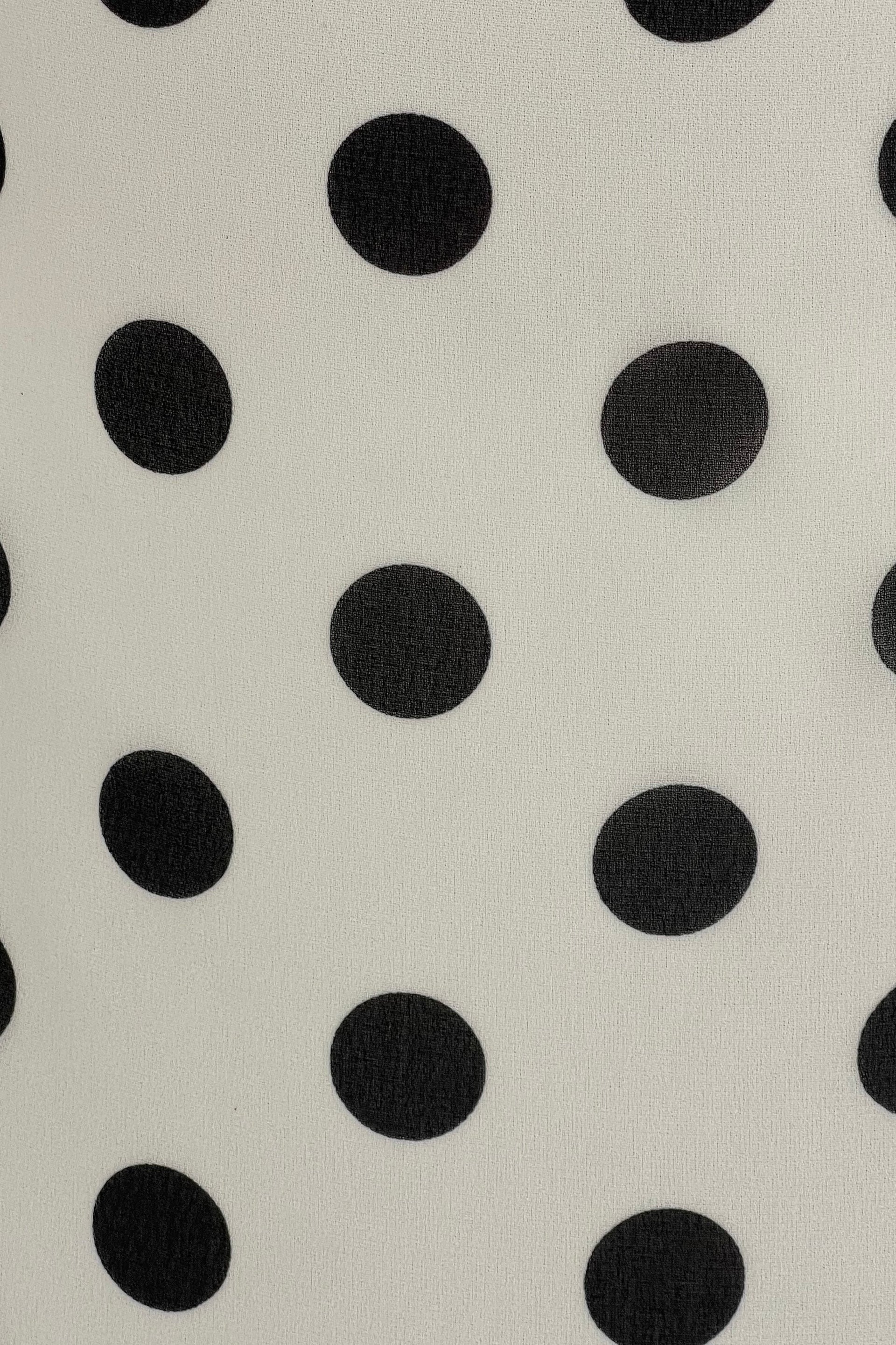 Heidi Polka Dot Ruched Midi Dress