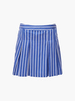 Load image into Gallery viewer, French Connection Alexis Cotton Stripe Pleated Mini Skirt
