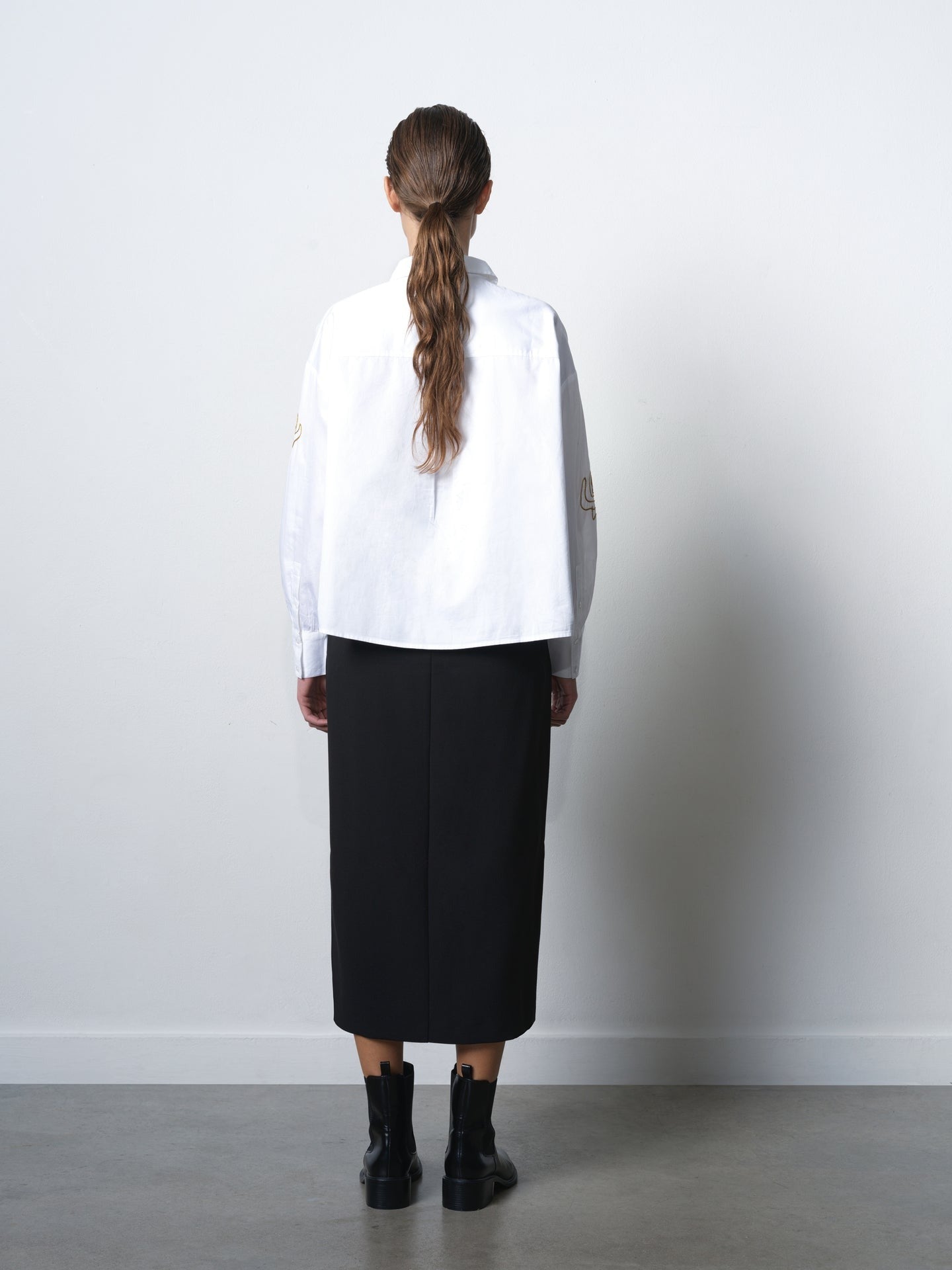 Alexis Cotton Flower Embellished Shirt