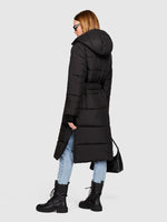 Load image into Gallery viewer, Sisley Longline Padded Jacket - Black
