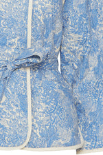 Load image into Gallery viewer, ATELIER RÊVE Printed Casual Jacket - Doodle Flower Print
