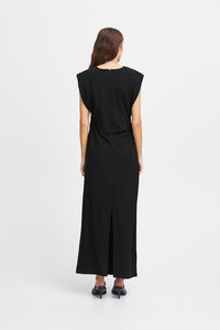 Viviana Sleeveless Full Length Dress - Black