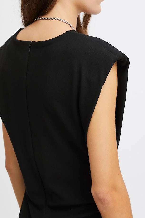 Viviana Sleeveless Full Length Dress - Black