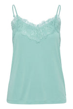 Load image into Gallery viewer, Lucy Lace Trim Cami - Eggshell Blue
