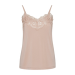 Load image into Gallery viewer, ICHI Lace Trim Cami - Rose Dust
