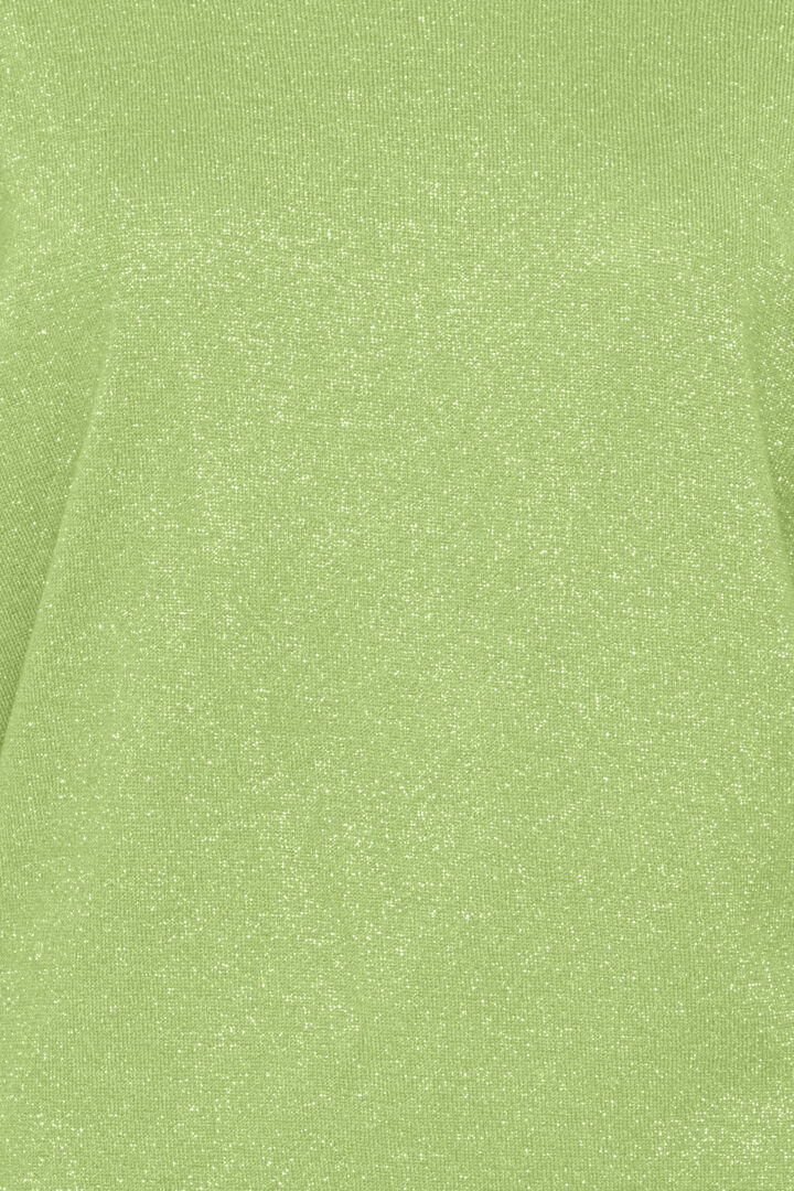 ICHI Glitter Thread Jumper - Parrot Green