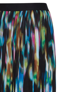 Rebecca Pleated Midi Skirt - Multicoloured